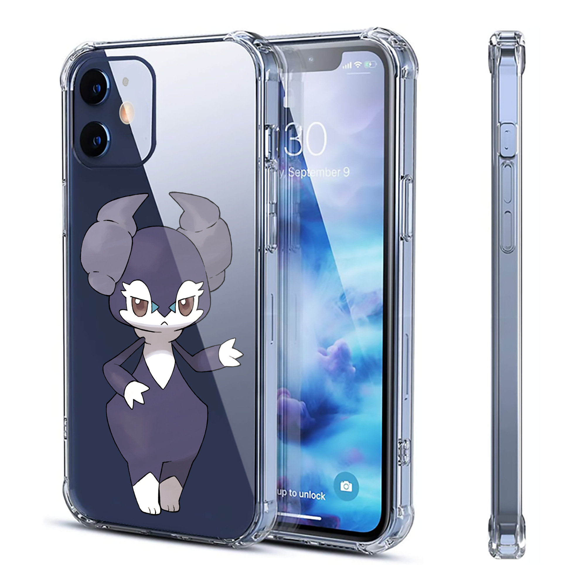 （画像用） ポケットモンスター Pokémon 【iPhone 12シリーズ対応】透明スマホケース（クリアソフトケース）